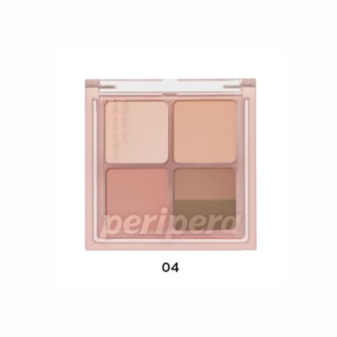 PERIPERA_Phấn Mắt Ô Ink Pocket Shadow Palette 04 You Know What Mute Is