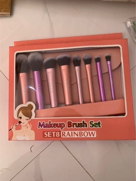 JARY_Bộ 8 Cọ Trang Điểm Makeup Brush Kèm Túi Đựng Da Pu