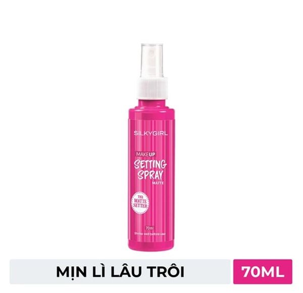 SILKYGIRL_Xịt Giữ Lớp Trang Điểm Lâu Trôi Make Up Setting Spray Matte 70ml