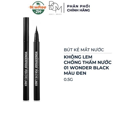 BOM_Mẫu Test Mắt Nước Wonderpoof Pen Eye Liner #01 Màu Đen