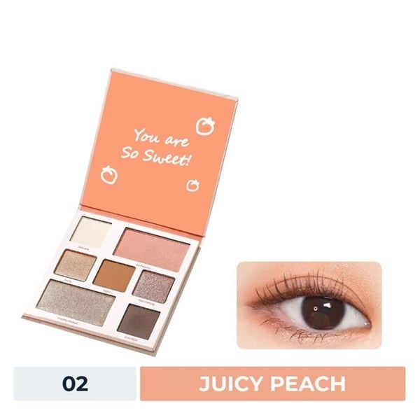 SILKYGIRL_Bảng Phấn Mắt Và Mặt Juicy Peach Eye & Face Palette 12.6G
