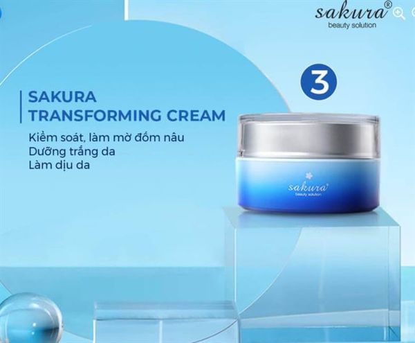 SAKURA_Kem Trị Nám Trắng Da Transforming Cream 30g