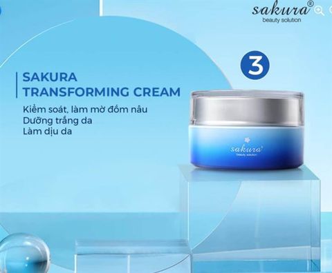 SAKURA_Kem Trị Nám Trắng Da Transforming Cream 30g