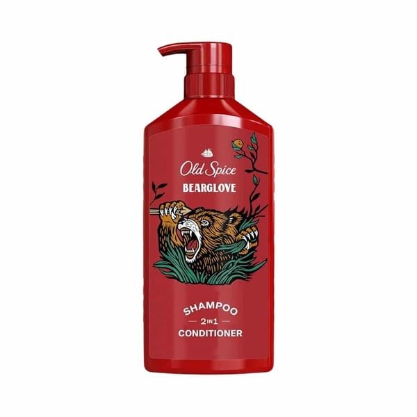 OLD SPICE_Dầu Gội Xả Bearglove 2in1 Hương Hoang Dã 650ml