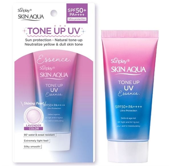 Sunplay_Kem Chống Nắng Tinh Chất Chống Nắng Tone Up Essence UV 50g (Tím)