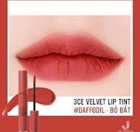 3CE_Son Kem Lì Velvet Lip Tint #Daffodil (Đỏ Đất) 4G