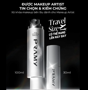 PRAMY_Xịt Khoá Nền Kiềm Dầu Lâu Trôi Dưỡng Ẩm Setting Spray 100ml