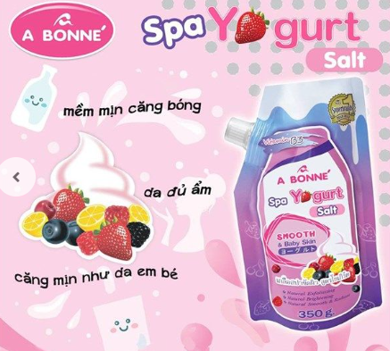 A BONNE_Muối Tắm Sữa Chua 350g