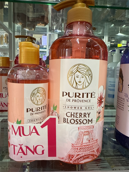PURITE_Sữa Tắm De Prôvence Hoa Anh Đào 850ml ( kèm)