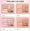 GOGO TALES_Bảng Phấn Mắt Và Má Hồng 12 Ô Pink Mist Soft Focus Powder G01