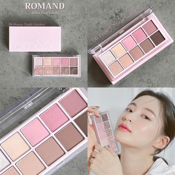 ROMAND_Phấn Mắt 10 Ô Better Than Palette #06 Peony Nude Garden