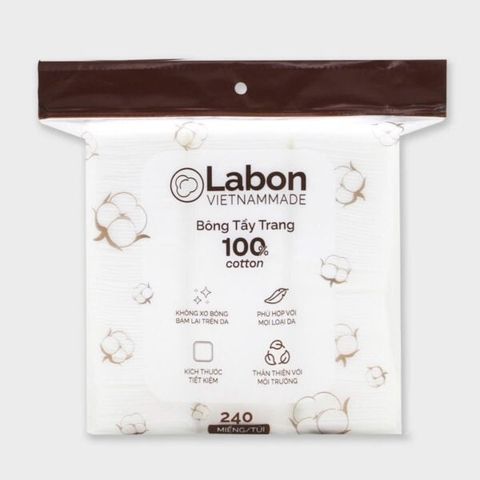 LABON_Bông Tẩy Trang 100% Cotton 240 Miếng/Gói