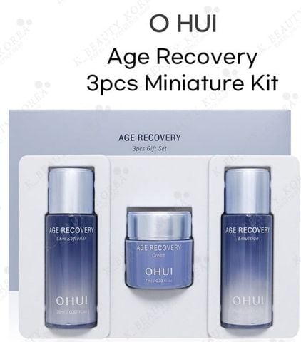 OHUI_Bộ Dưỡng Da Mini Age Recovery 3pcs Gift Set