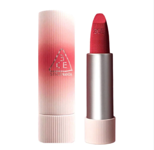 3CE_Son Thỏi Cashmere Hug Lipstick #08 Hush Red 3.5G