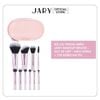 JARY_Bộ Cọ Trang Điểm Makeup Brush Set 10 Cây + túi đựng các màu (Hồng/Đen/Tím)