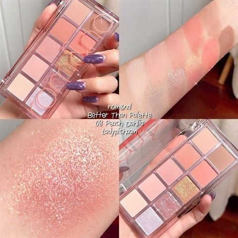 ROMAND_Phấn Mắt 10 Ô Better Than Palette #08 Peach Dahlia Garden