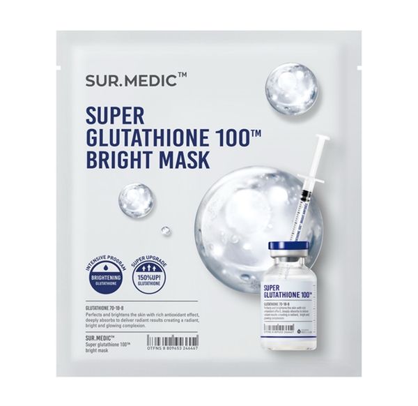 SUR.MEDIC+_Mặt Nạ Làm Sáng Da Super Glutathione 100 Bright Mask 30g