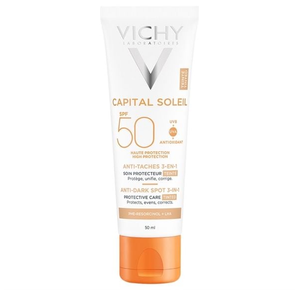 VICHY_Kem Chống Nắng Ngăn Nám Sạm Da Ideal Soleil 3-in-1 Anti Dark Spots 50ml