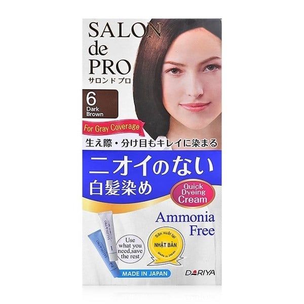 SALON DE PRO_Kem Nhuộm Tóc Phủ Bạc Không Mùi, Dạng Bọt