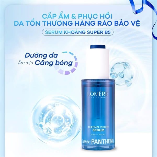 LOMERE_Tinh Chất Khoáng Super B5 Phục Hồi Cấp Ẩm Thermal Water Serum 50ml