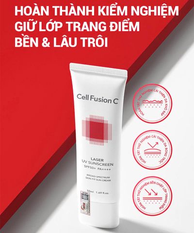 CELL FUSION C_Kem Chống Nắng Phổ Rộng Cho Da Treatment (Đỏ) 35ml