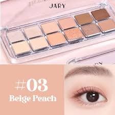JARY_Bảng Phấn Mắt 12 Ô Dream Star Eyeshadow Palette #03 Beige Peach 14.4G