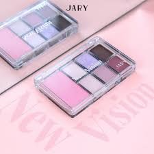 JARY_Bảng Phấn Má Và Mắt 7 Ô New Vision Cheeks And Eyeshadow Palette #01 Rose Pink 9.2G