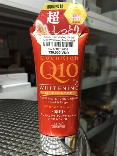 KOSE_Kem Dưỡng Tay Q10 Deep Moisture Cream Đỏ 80G