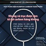Vợt Cầu Lông Kumpoo k520 pro-4U- Trắng- Chính Hãng