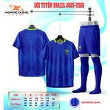 Quần Áo Bóng Đá HD Đội Tuyển BRAZIL-Xanh Biển