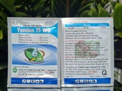 (Gói 10g-60g) Thuốc trừ bệnh YANIBIN 75WG: nhập khẩu Ấn Độ. Hàm lượng hoạt chất cao chiếm 75% - Dạng cốm tan nhanh trong nước, không nóng, mát cây, mát bông, mát trái