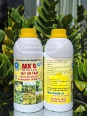 (Chai 1 Lít) Phân bón lá NPK - Trung - Vi lượng MX6 (ra hoa C.A.T)- Thúc ra Hoa Đồng Loạt- Hoa Bung Mạnh- Dễ Đậu Trái