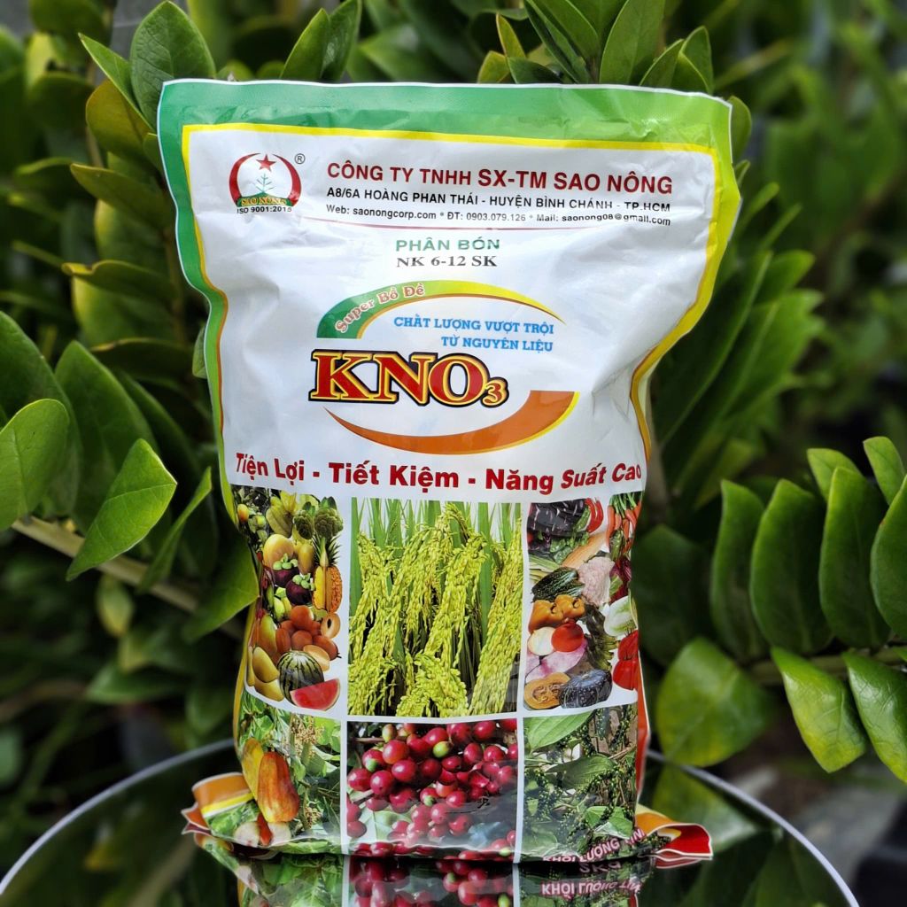(Gói 2Kg) Phân bón NK 6-12 SK: SUPER BỒ ĐỀ KNO3: chất lượng vượt trội từ nguyên liệu; tiện lợi, tiết kiệm, năng suất cao