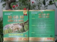 (Hộp 1Kg) Phân bón hỗn hợp NPK 10-60-10 SIÊU RA HOA. Kích hoa đồng loạt chuyên dùng cho: sầu riêng và cây ăn quả