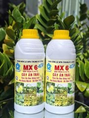 (Chai 1 Lít) Phân bón lá NPK - Trung - Vi lượng MX6 (ra hoa C.A.T)- Thúc ra Hoa Đồng Loạt- Hoa Bung Mạnh- Dễ Đậu Trái