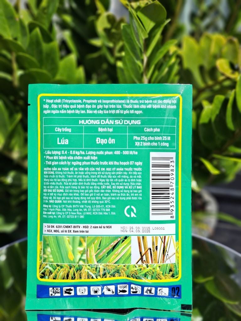 (100gam) Vua đạo ôn EIFFELGOLD 215WP 100gam - phòng trừ đạo ôn lúa, đạo ôn lá, đạo ôn cổ bông
