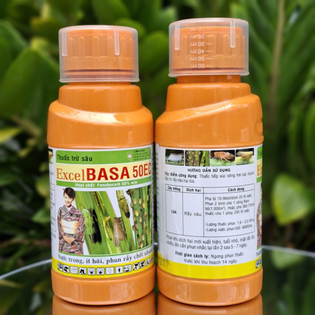 (Chai 450ml) Thuốc trừ sâu Excel BASA 50EC: nước trong, ít hôi, phun rầy chết nhanh. Thuốc tiếp xúc xông hơi cực mạnh, đặc trị rầy nâu hại lúa