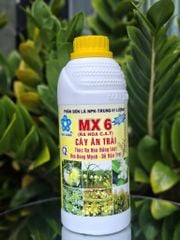 (Chai 1 Lít) Phân bón lá NPK - Trung - Vi lượng MX6 (ra hoa C.A.T)- Thúc ra Hoa Đồng Loạt- Hoa Bung Mạnh- Dễ Đậu Trái