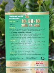 (Hộp 1Kg) Phân bón hỗn hợp NPK 10-60-10 SIÊU RA HOA. Kích hoa đồng loạt chuyên dùng cho: sầu riêng và cây ăn quả