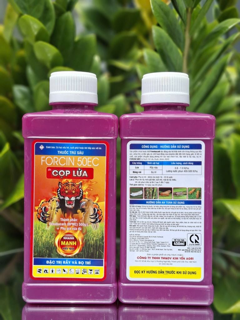 (Chai 450ml) Thuốc trừ sâu FORCIN 50EC Hiệu CỌP LỬA: đặc trị côn trùng chích hút như rầy và bọ trĩ