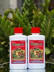 Thuốc trừ bệnh NICLOSAT 4SL: phòng trừ lở cổ rễ, sương mai, khô cành, nấm hồng, thối gốc, khô vằn, bạc lá, xoăn lá, bệnh hoa lá