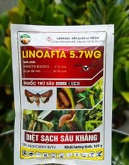 (Gói 100g) Thuốc trừ sâu LINOAFTA 5.7WG: diệt trừ sâu đục thân bắp (ngô), dạng cốm - không nóng, tan nhanh, diệt sạch sâu kháng,