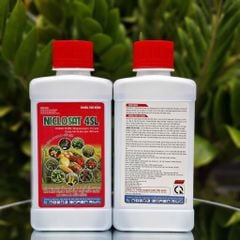 Thuốc trừ bệnh NICLOSAT 4SL: phòng trừ lở cổ rễ, sương mai, khô cành, nấm hồng, thối gốc, khô vằn, bạc lá, xoăn lá, bệnh hoa lá