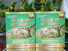 (Hộp 1Kg) Phân bón hỗn hợp NPK 10-60-10 SIÊU RA HOA. Kích hoa đồng loạt chuyên dùng cho: sầu riêng và cây ăn quả