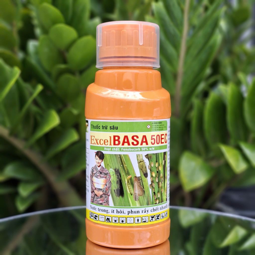 Bộ đôi diệt trừ Bọ Trĩ gây hại xoài [1 chai EXCEL BASA 50EC (450ml) + 2 gói AT ARMY 50SP (100g)]: không nóng bông, bám trái, bảo vệ lộc non, hoa và trái non