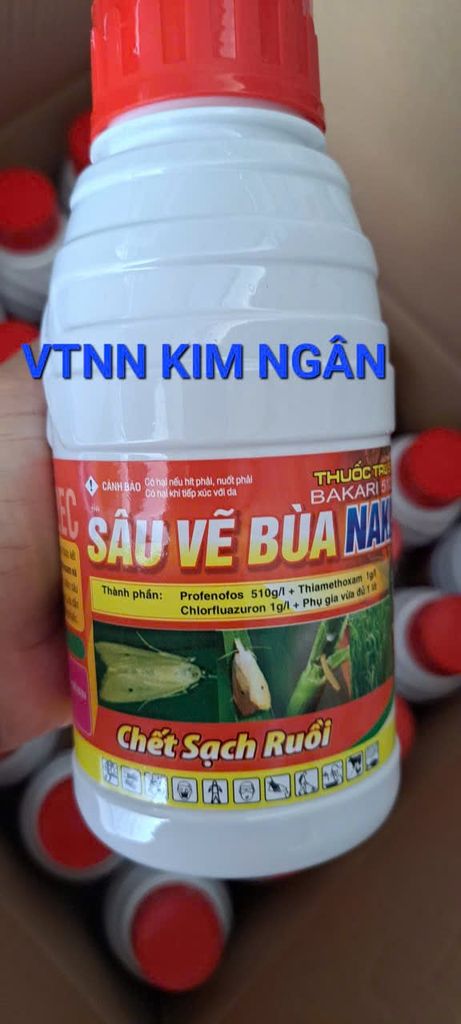(Chai 450ml) Sâu Vẽ Bùa NAKA, Bakari 512EC: phòng trừ sâu vẽ bùa, sâu đục thân, nhện đỏ, rệp sáp, bọ xít muỗi, sạch ruồi.