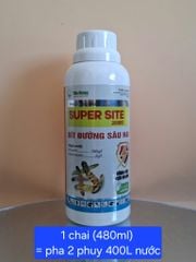 (Chai 480ml) Thuốc Trừ Sâu SUPER SITE 200EC: Bít Đường Sâu Hại, diệt sâu bằng 4 cơ chế tiếp xúc, vị độc, thấm sâu, xông hơi.