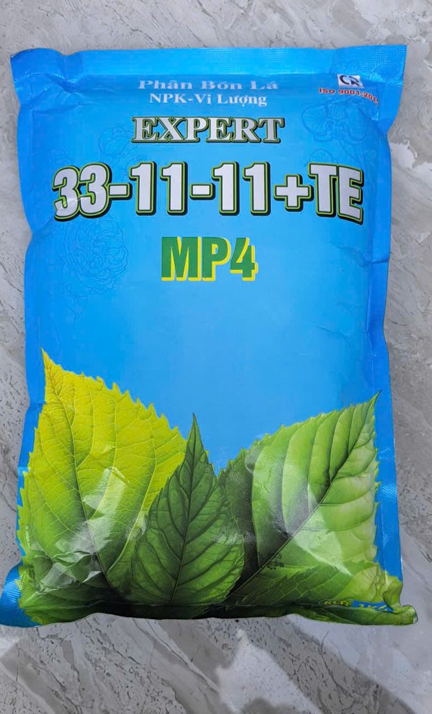 Expert 33-11-11 + TE (1kg) : Kích ra chồi, bung đọt mạnh, phát đọt, mập chồi - Đẻ nhánh, xanh lá, bung tược và kích ra rễ mạnh