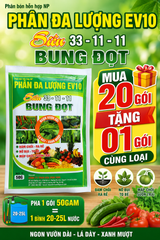 (50gam) Phân bón lá 33-11-11: BUng đọt, siêu bung đọt, kích mập đọt, đâm chồi mạnh, phóng đọt mạnh
