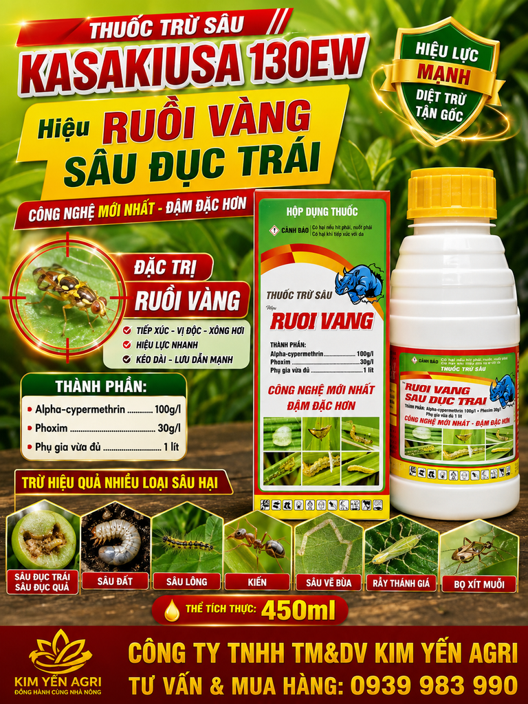 Thuốc trị ruồi vàng, ruồi đục quả, sâu đục trái cây vú sữa, ruồi vàng xoài, ruồi vàng mận, táo, ruồi vàng hại mướp, ớt, khổ qua, bầu bí, dưa leo